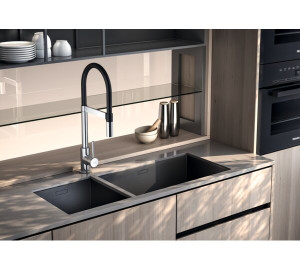 MONOMANDO DE FREGADERA 3 VIAS CAÑO FLEXIBLE